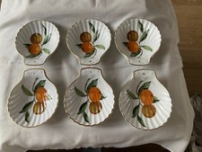 Vintage Royal Worcester Evesham Shell Spoon Rest - Shape 52