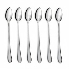 6 Long Handle Teaspoons Tea