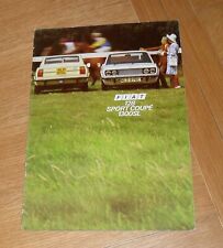 Fiat 128 Sport Coupe 1300SL Brochure 1974