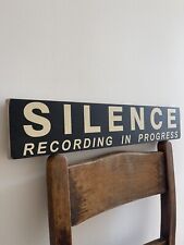 Recording Sign Silence