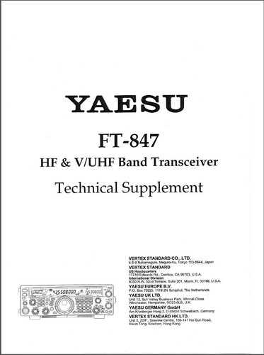 Yaesu 847 transceiver - ft-847,