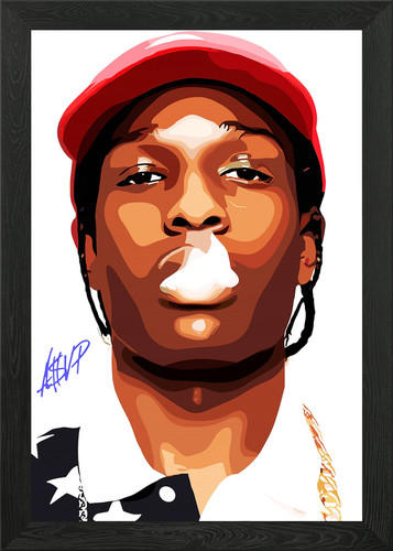 Asap rocky framed wall - framed, art