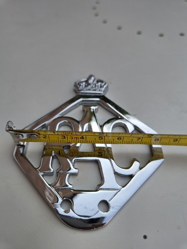 Rac car badge chrome - rac,