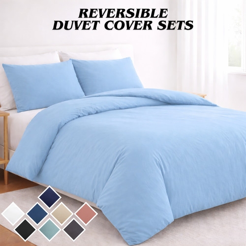 Reversible duvet cover set - reversible,