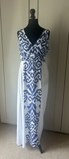 Elsta Royal Blue & White Maxi