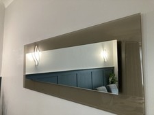 Wall Hanging 3D Mirror With Brown Tone Glass 120 X 46cm Housing Units Piece