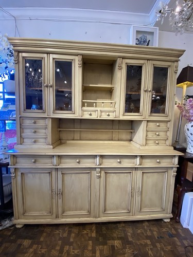 European pine cupboard dresser - european,