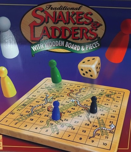 Wooden snakes and ladders - snakes,