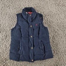 Joules Jacket Womens 12 Higham Navy Blue Puffer Gilet Body Warmer