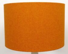 Shetland Brushed Linen Style Drum Lampshade Plain Yellow / Orange / Grey / Pink