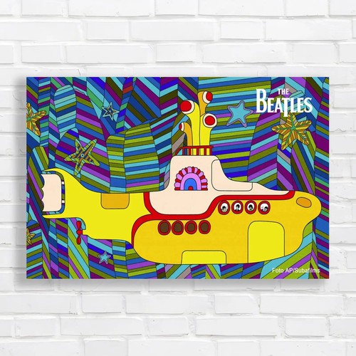 Vibrant the beatles pop - beatles, canvas