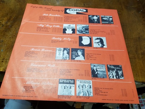 33rpm coral lp inner - 12",