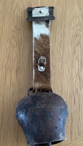Vintage furskin cow bell - vintage,