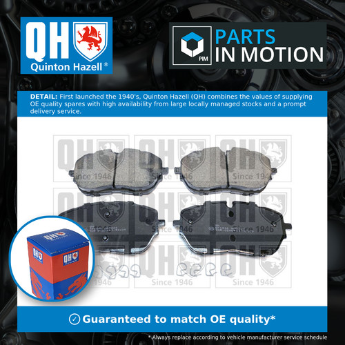 Brake pads set front bp1846 - pads,