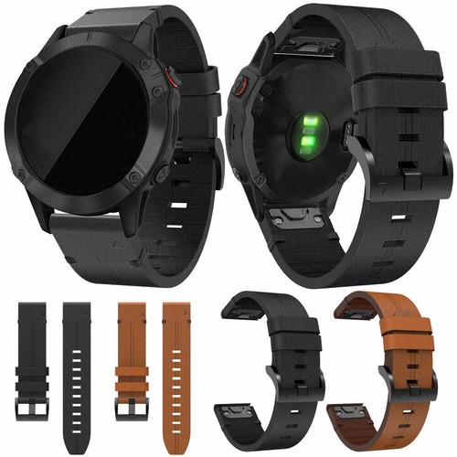 Leather quick fit strap - leather, watch