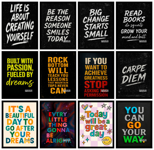 Motivational quote poster wall - quote,
