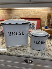 Vintage Antique White Enamel