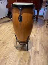 Large Conga Bongo Drum - 13'' Top - 35'' H - excellent condition - WITH STAND