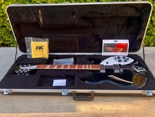 ♚BEAUTY♚2010 RICKENBACKER 360-12 String *Deluxe ♚JetGlo♚FULL FRET♚Case Candy♚330