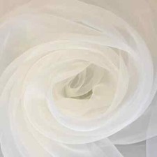 140cm X 730cm  Organza wedding drape Material dress DIY  used once for party