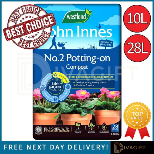 Potting plants compost soil - on,