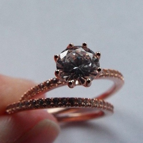 Diamonique 3ct set of - set, 2