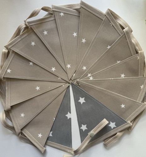 Handmade oilcloth bunting - handmade,