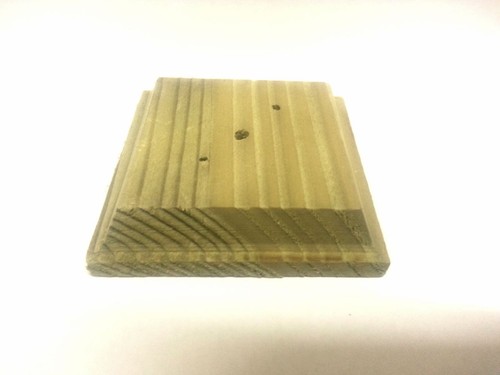 Finial base for - , fence