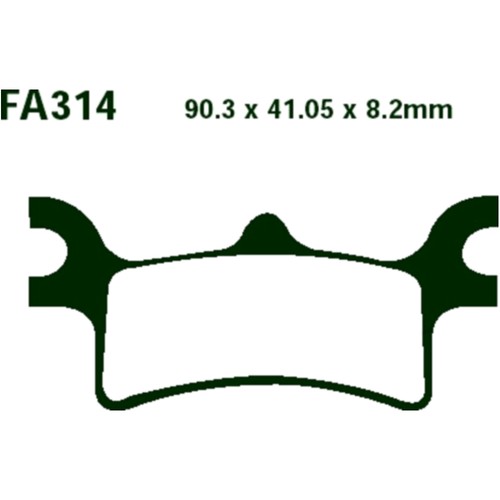 Ebc sintered brake pads - sintered, for
