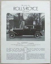 ROLLS ROYCE 20/25 HP SALOON