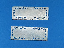 Antique Pair of 18th C Chinese Mother of Pearl Gaming Tokens Village Scene