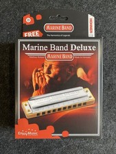 Hohner Marine Band Deluxe Harmonica in the key of D (Brand New)