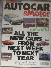 Autocar 30 May 1990 featuring Reliant Scimitar SST, Saab 900i Convertible, BMW