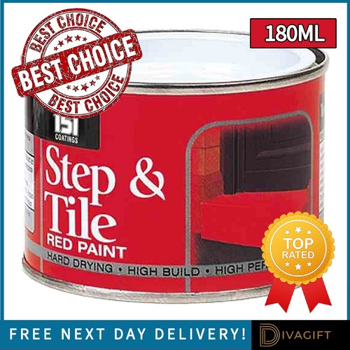Step tile red paint 151 - tile, wood