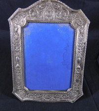 1920s NeoClassical Silverplate Photo Picture Frame Easel Back 8"x5.5"