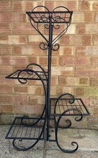 Black Metal 4 Tier Plant Stand