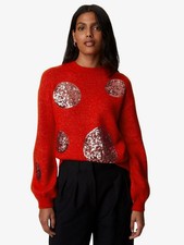M&S Sequin Spot Wool Mix Jumper Size XL 20-22