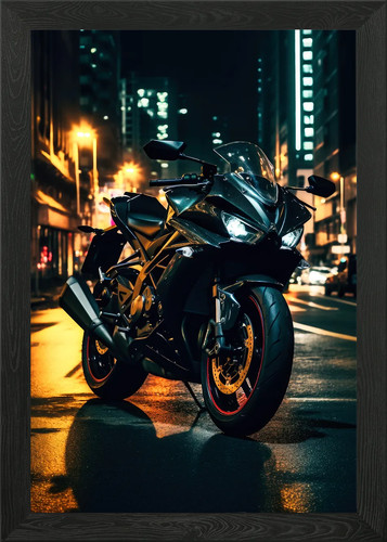 Motorcycle city street - city, at