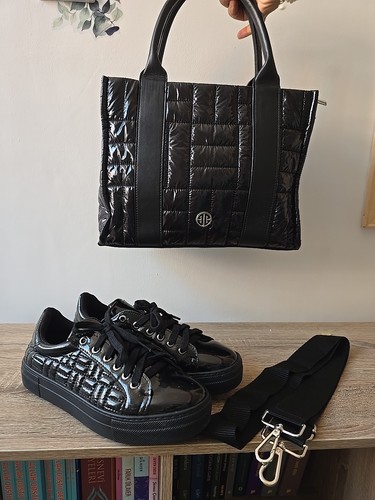 Elle black patent - elle, trainers