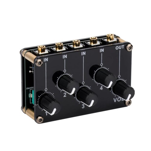 Out stereo audio mixer - 4-in-1-out,