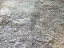 Large Vintage Floral Lace