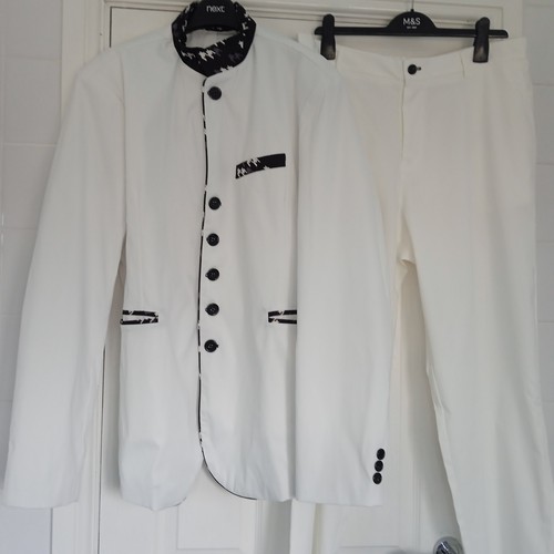 Men white dress suit - suit, size