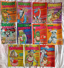 11 x BRAIN DAMAGE Adult Comics