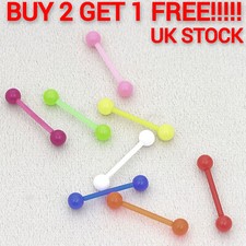 Neon BioFlex Tongue Bar