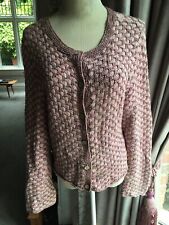 Vintage Rowan handknitted cardigan cotton yarn so soft washed size 14