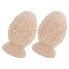 2 Pcs Wooden Carved Staircase
