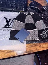Louis Vuitton Beanie Marque Lvuitton Deposet Black And White