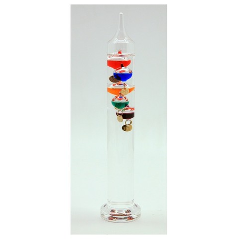 Glass galileo thermometer - glass,