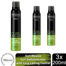 TRESemme Curl Definition Hair Mousse with Long Lasting Control, 3x of 200ml