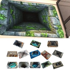 3D Optical Illusions Rug Washable Non Slip Polyester Door Mat for Home